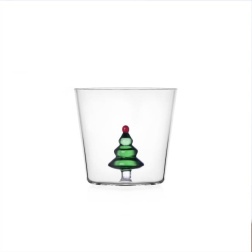 Bomboniera matrimonio bicchiere albero Natale verde
